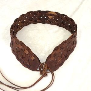 Banana Republic Leather Tassel Tie Belt